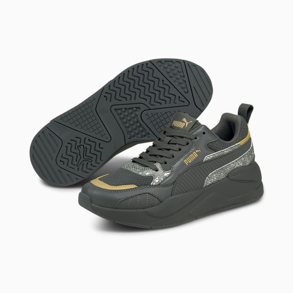 Зображення Puma Кросівки X-Ray² Square Snake Premium Women's Trainers #2: Puma Black-Puma Black-Puma Team Gold