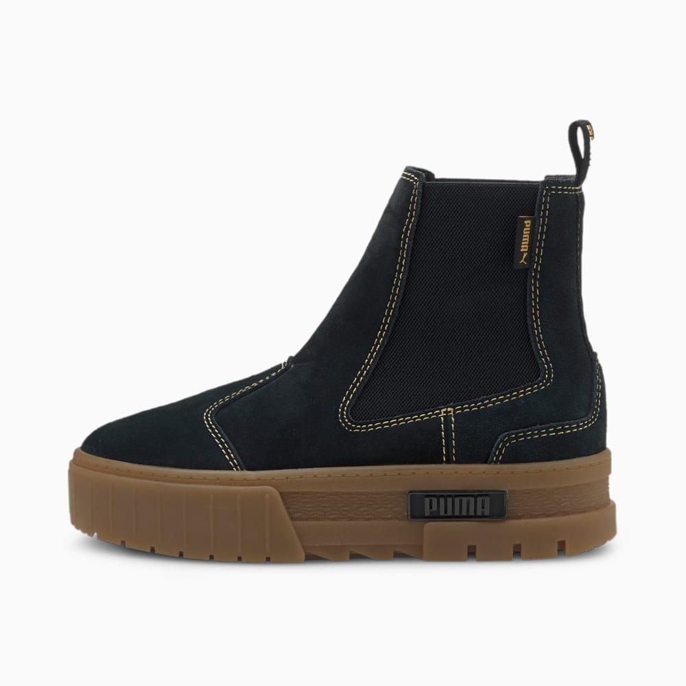 Зображення Puma Черевики Mayze Chelsea Suede Women's Boots #1: Puma Black-Gum