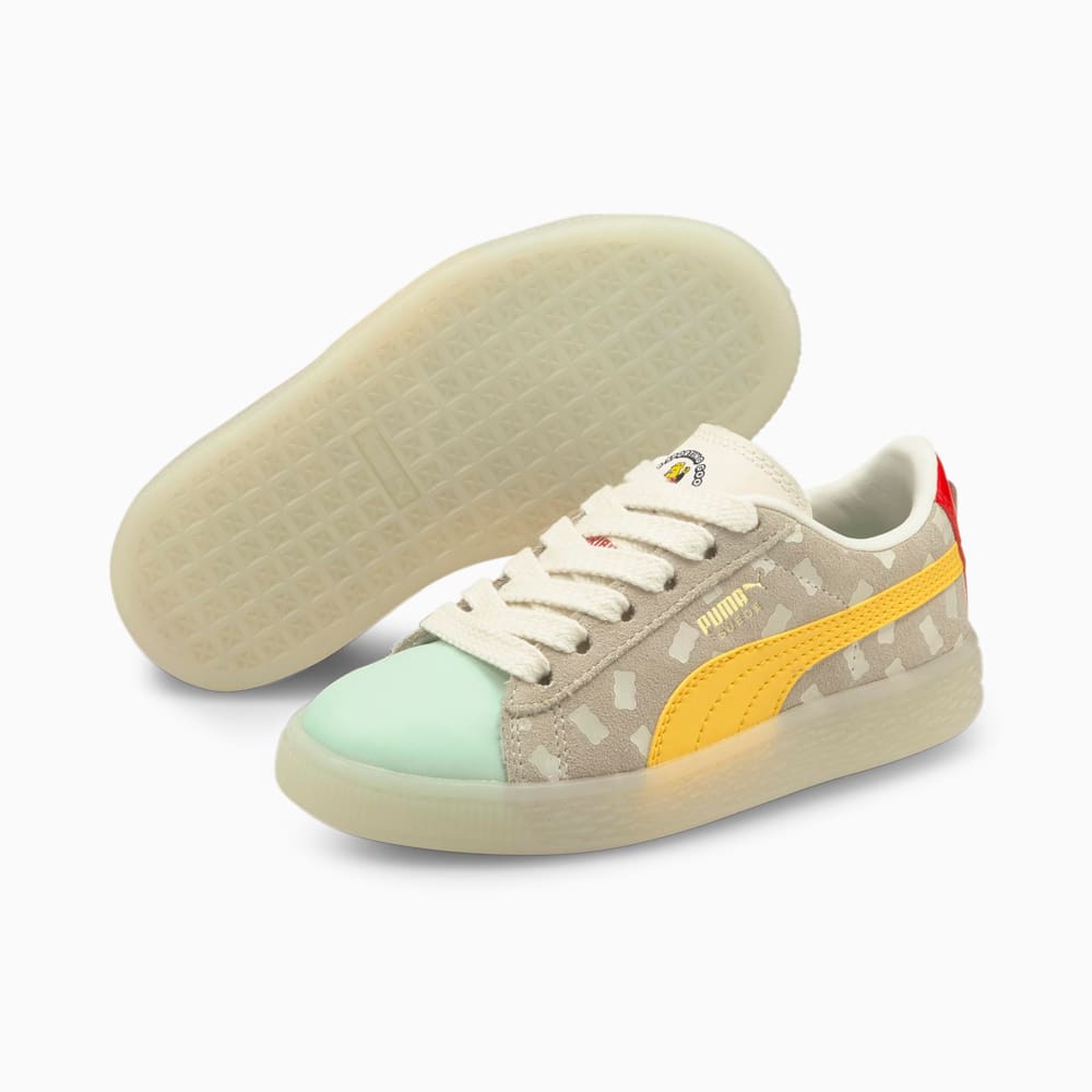 Изображение Puma Детские кеды PUMA x HARIBO Suede Kids' Trainers #2: Mimosa-Whisper White