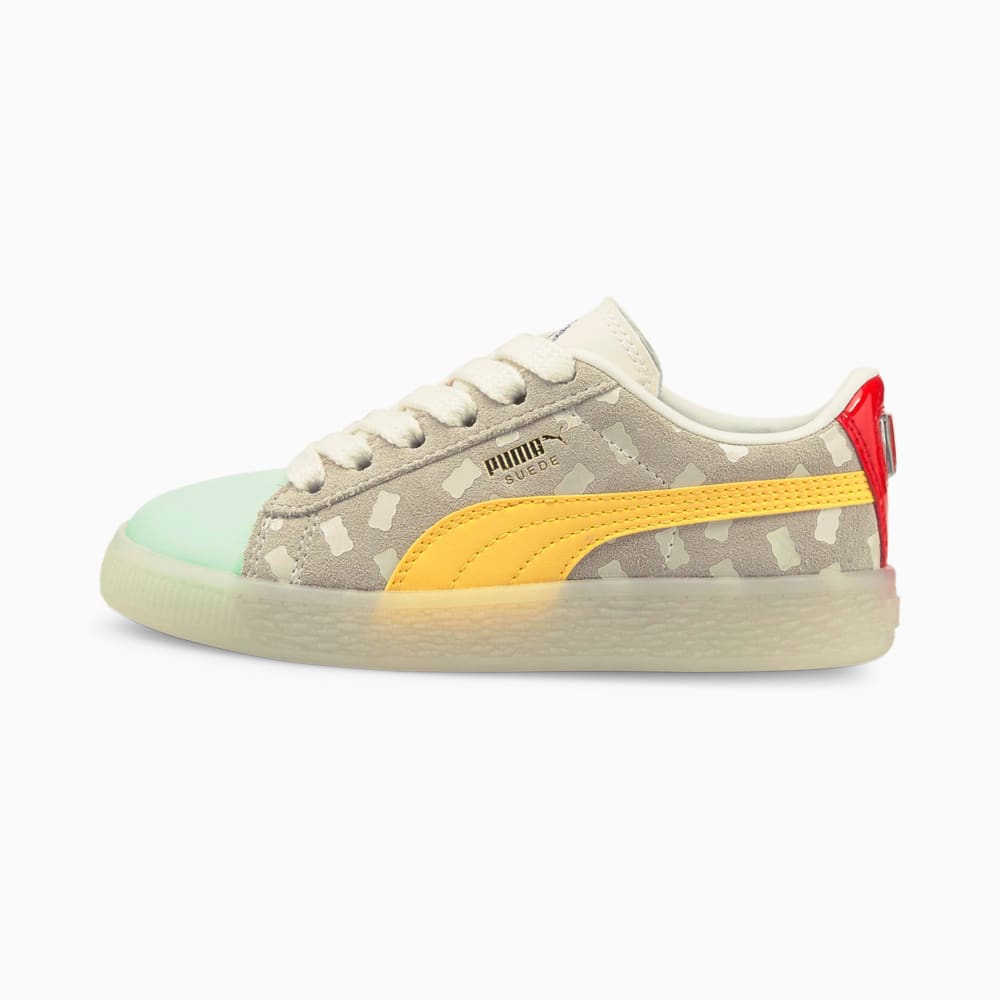 Изображение Puma Детские кеды PUMA x HARIBO Suede Kids' Trainers #1: Mimosa-Whisper White