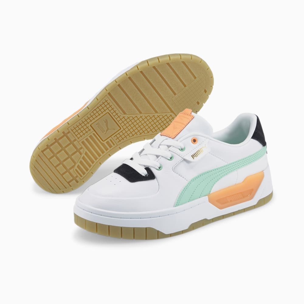 Изображение Puma Кеды Cali Dream Women's Trainers #2: Puma White-Mist Green-Gum