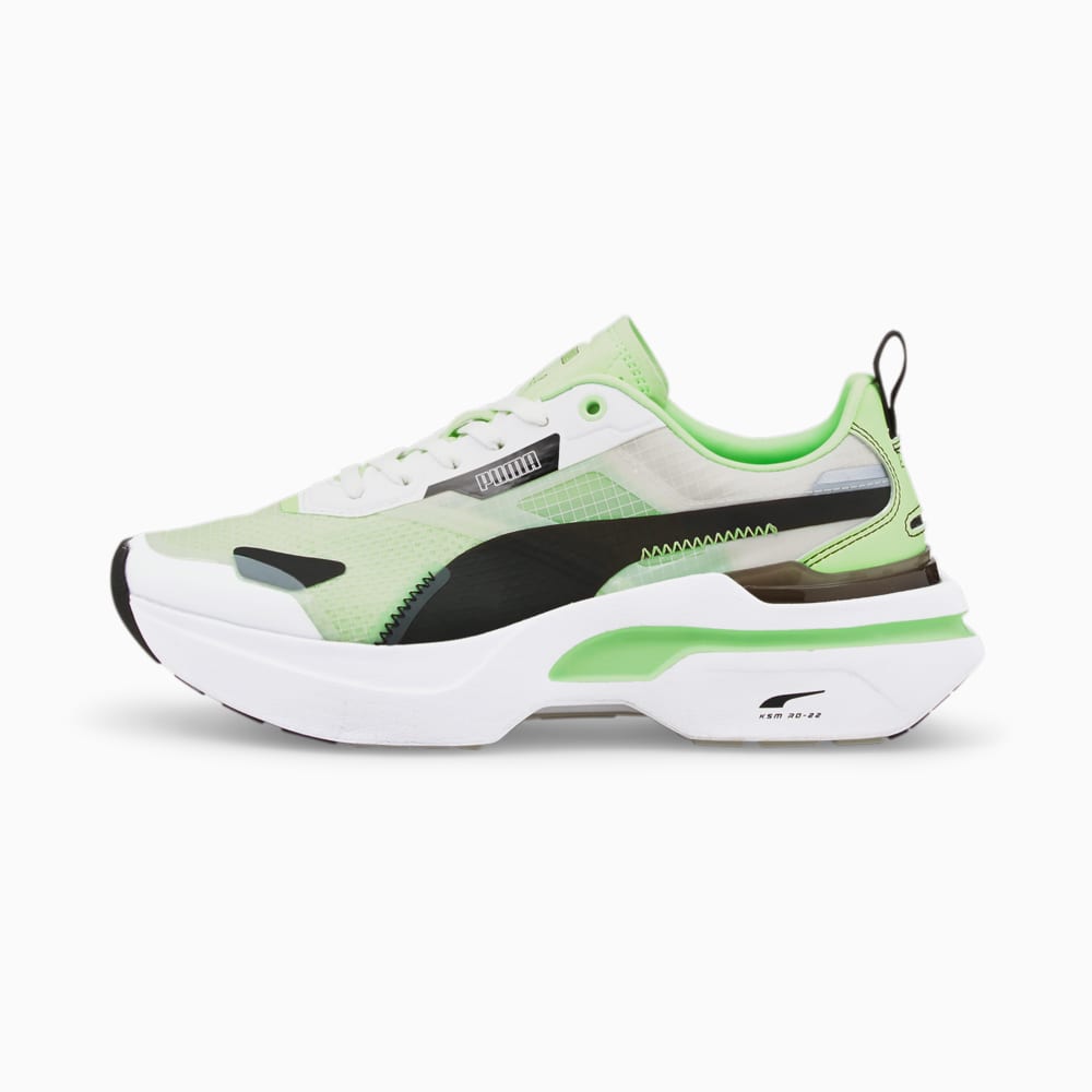 Изображение Puma Кроссовки Kosmo Rider Women's Trainers #1: Puma White-Fizzy Lime