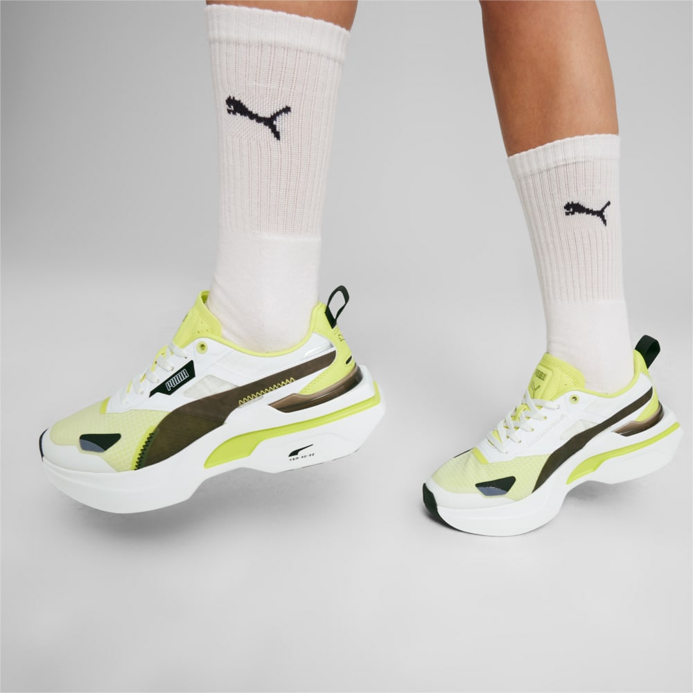 Зображення Puma Кросівки Kosmo Rider Women's Trainers #2: PUMA White-Lime Sheen