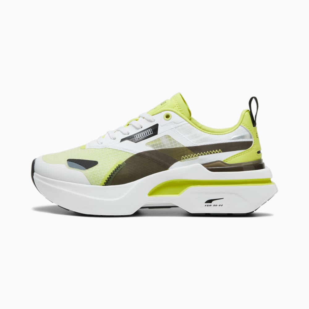 Изображение Puma Кроссовки Kosmo Rider Women's Trainers #1: PUMA White-Lime Sheen