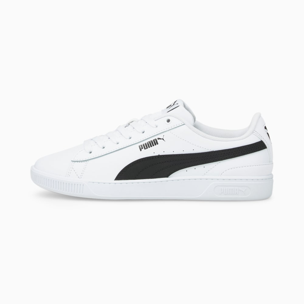 Изображение Puma Кроссовки Vikky v3 Leather Women’s Trainers #1: Puma White-Puma Black-Puma Black