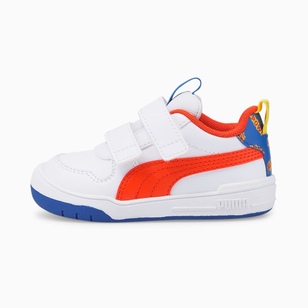 Зображення Puma Дитячі кросівки Multiflex Comics V Babies’ Trainers #1: Puma White-Cherry Tomato