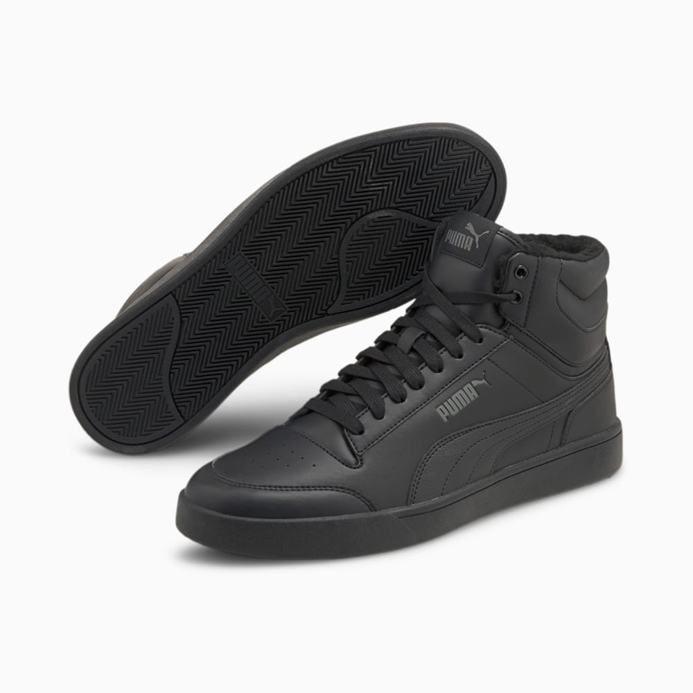PUMA Shuffle Mid Fur 10 Black Puma Black Puma Black Puma 383212 02