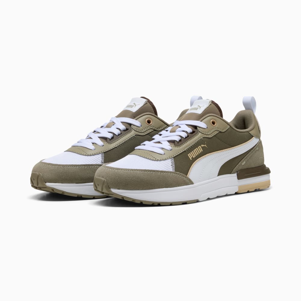 Зображення Puma Кросівки R22 Trainers #2: Velvet Moss-PUMA White-Loden Green-Toasted Almond-Chocolate