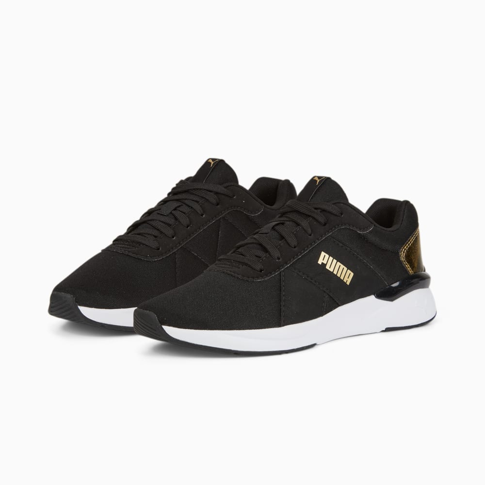 Rose Raw Metallics Women s Trainers 10 Black Puma Black Puma Team Gold Puma 383849 02