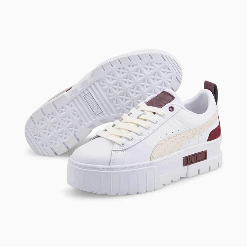 Изображение Puma Кеды Mayze Luxe Women’s Trainers #2: Puma White-Dusty Plum