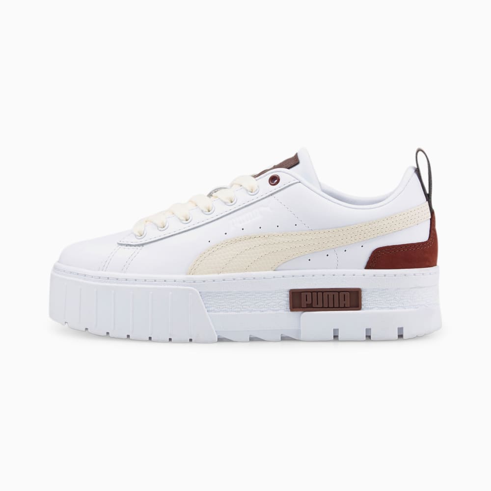 Изображение Puma Кеды Mayze Luxe Women’s Trainers #1: Puma White-Dusty Plum