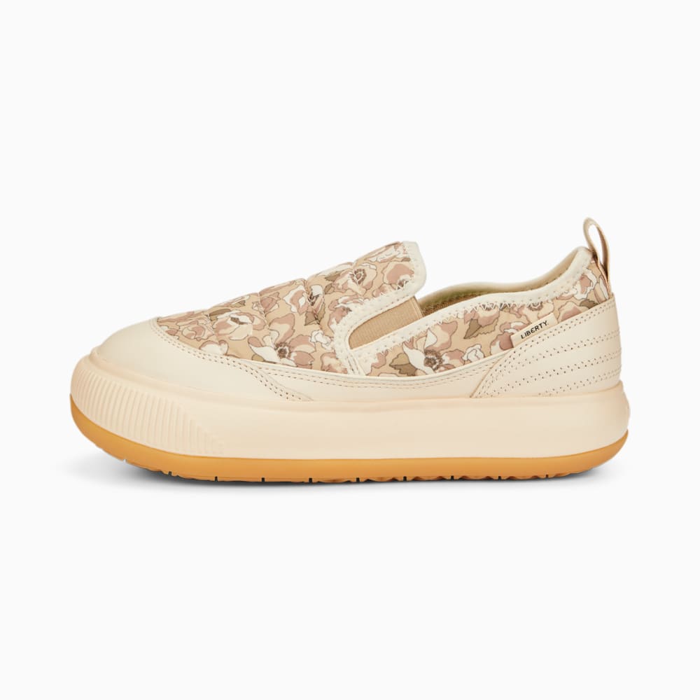 Изображение Puma Кеды PUMA x LIBERTY Suede Mayu Slip-on Women's Trainers #1: Sun Kiss