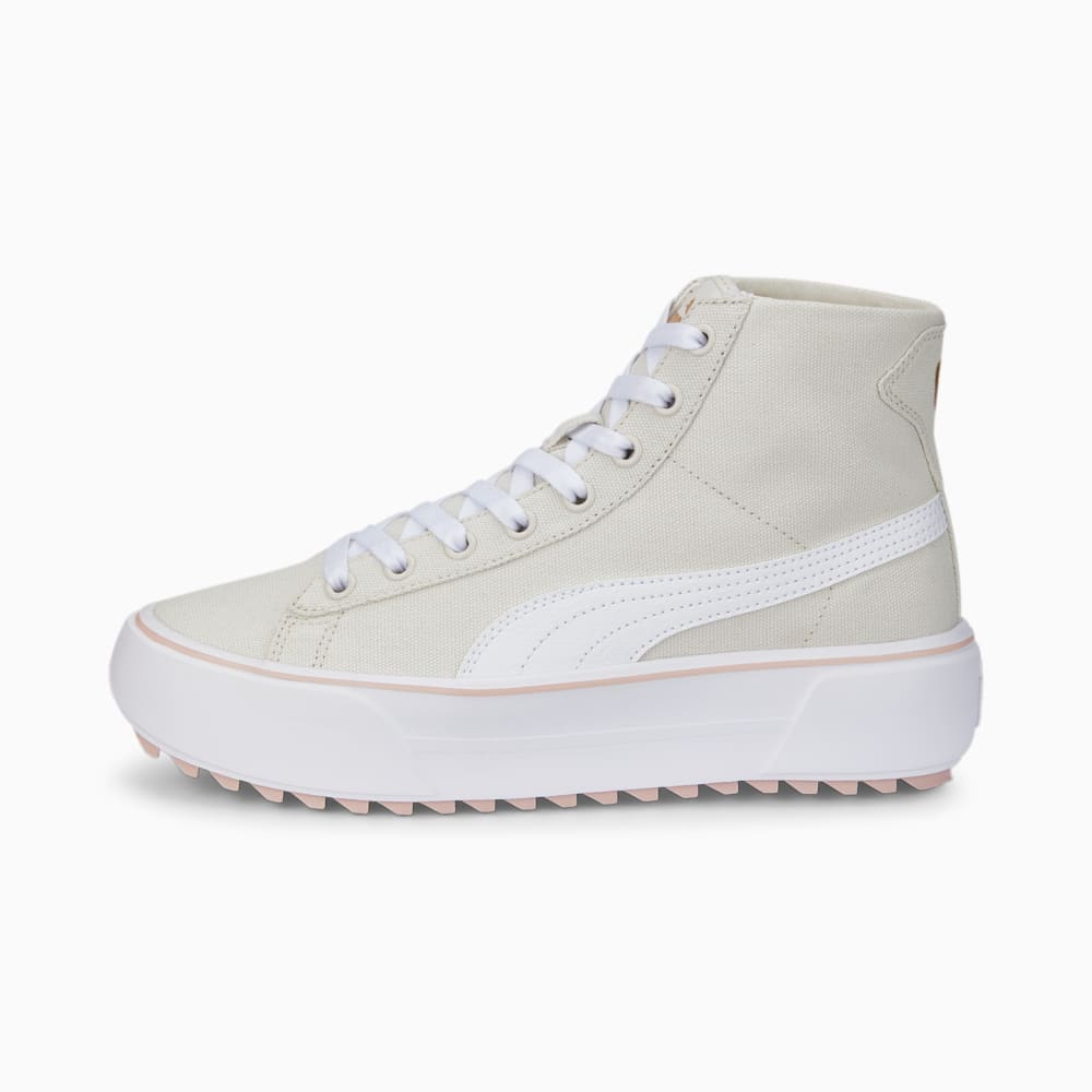 Изображение Puma Кроссовки Kaia Mid CV Sneakers Women #1: Vaporous Gray-Puma White-Puma Team Gold