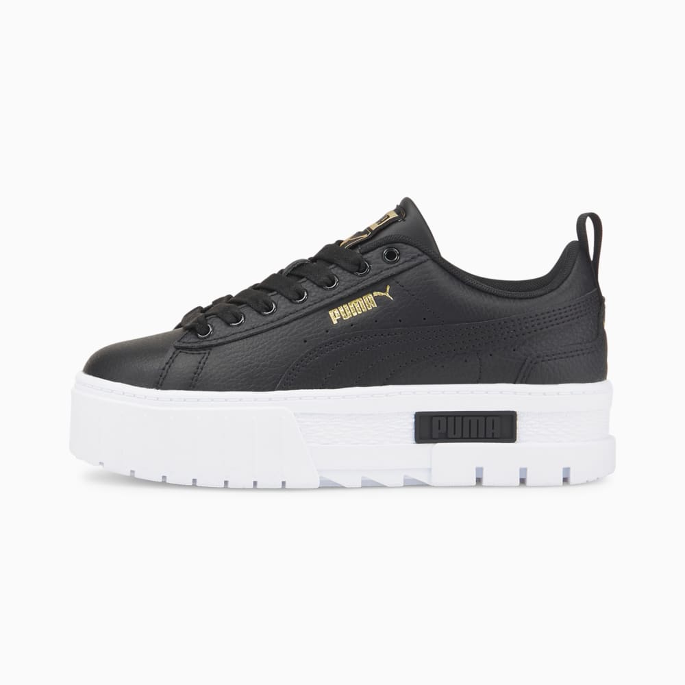 Puma black gold trainers top