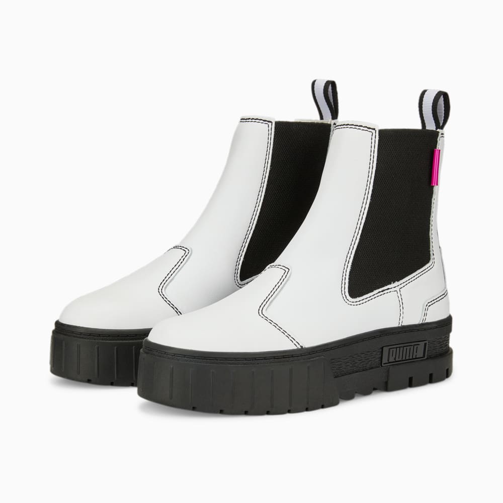 Mayze Pop Chelsea Boot Women Puma White Puma Black Puma 384549 01
