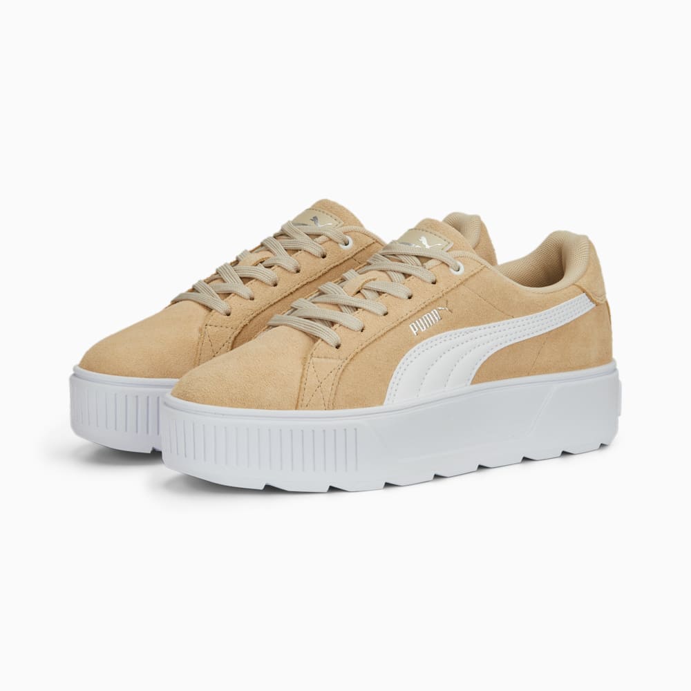 Изображение Puma Кеды Karmen Women's Trainers #2: Granola-PUMA White-PUMA Silver