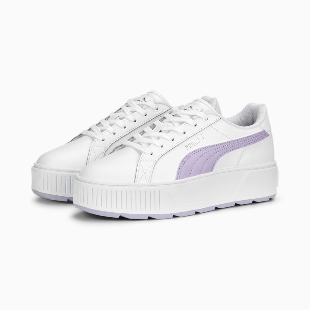 Зображення Puma Кеди Karmen L Women's Trainers #2: PUMA White-Vivid Violet-PUMA Silver