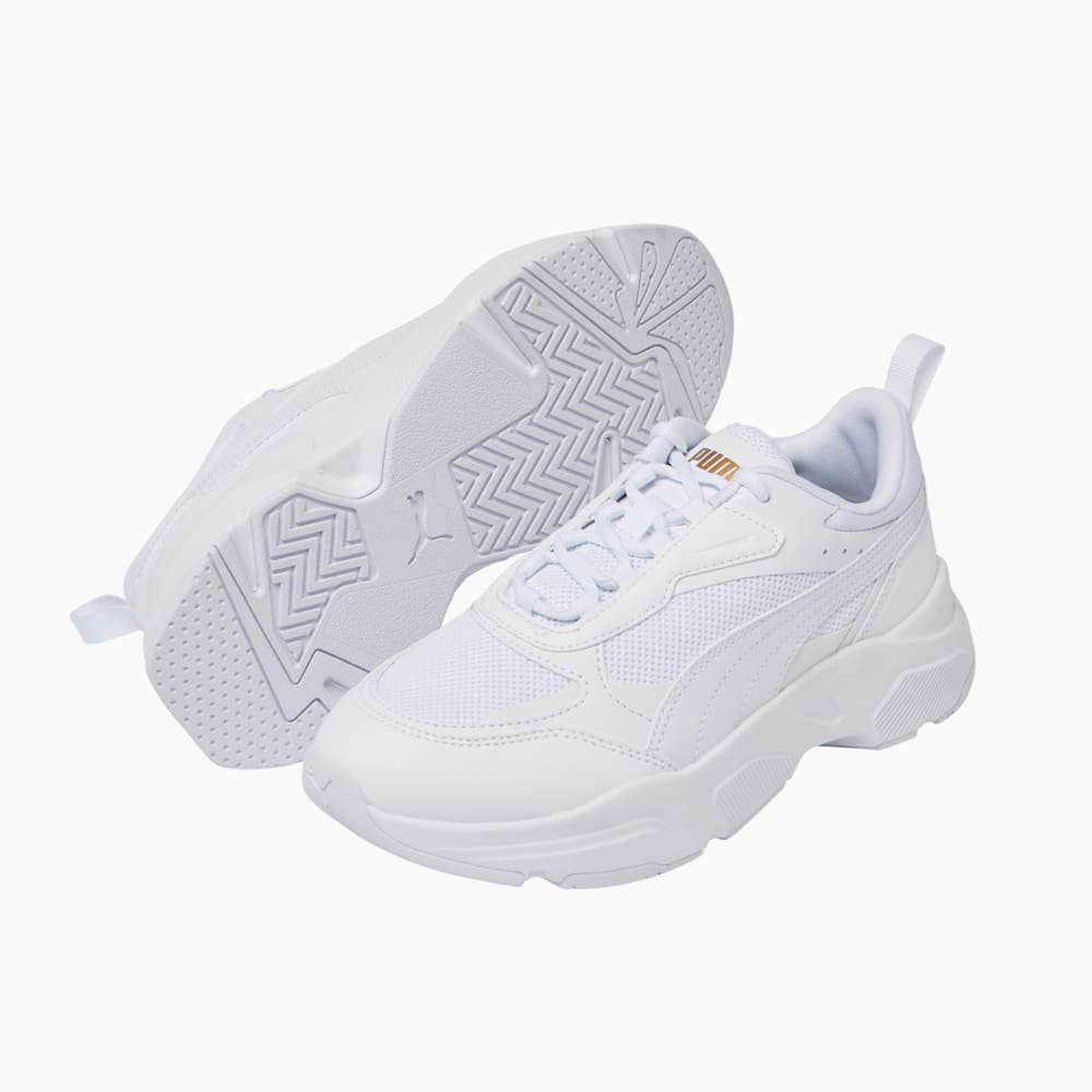 Изображение Puma Кроссовки Cassia Women's Trainers #2: Puma White-Puma White-Puma Team Gold