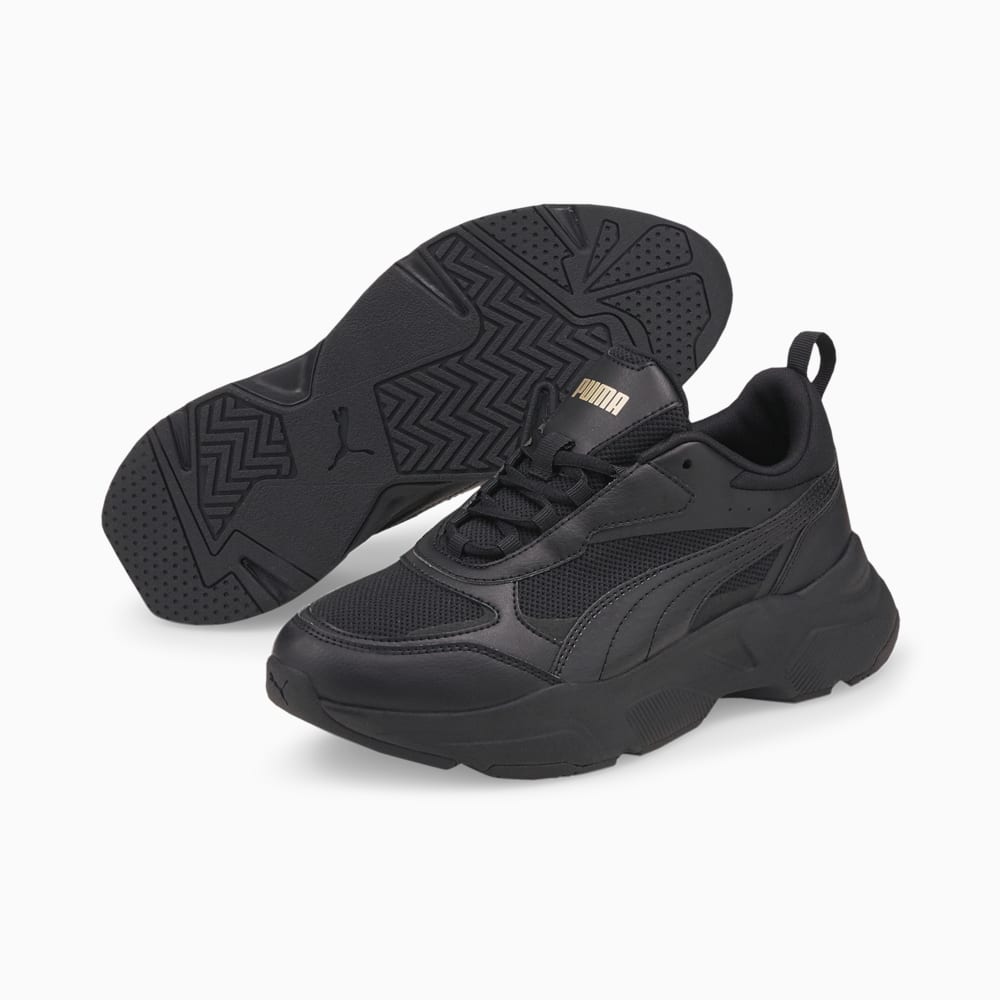 Зображення Puma Кросівки Cassia Women's Trainers #2: Puma Black-Puma Black-Puma Team Gold