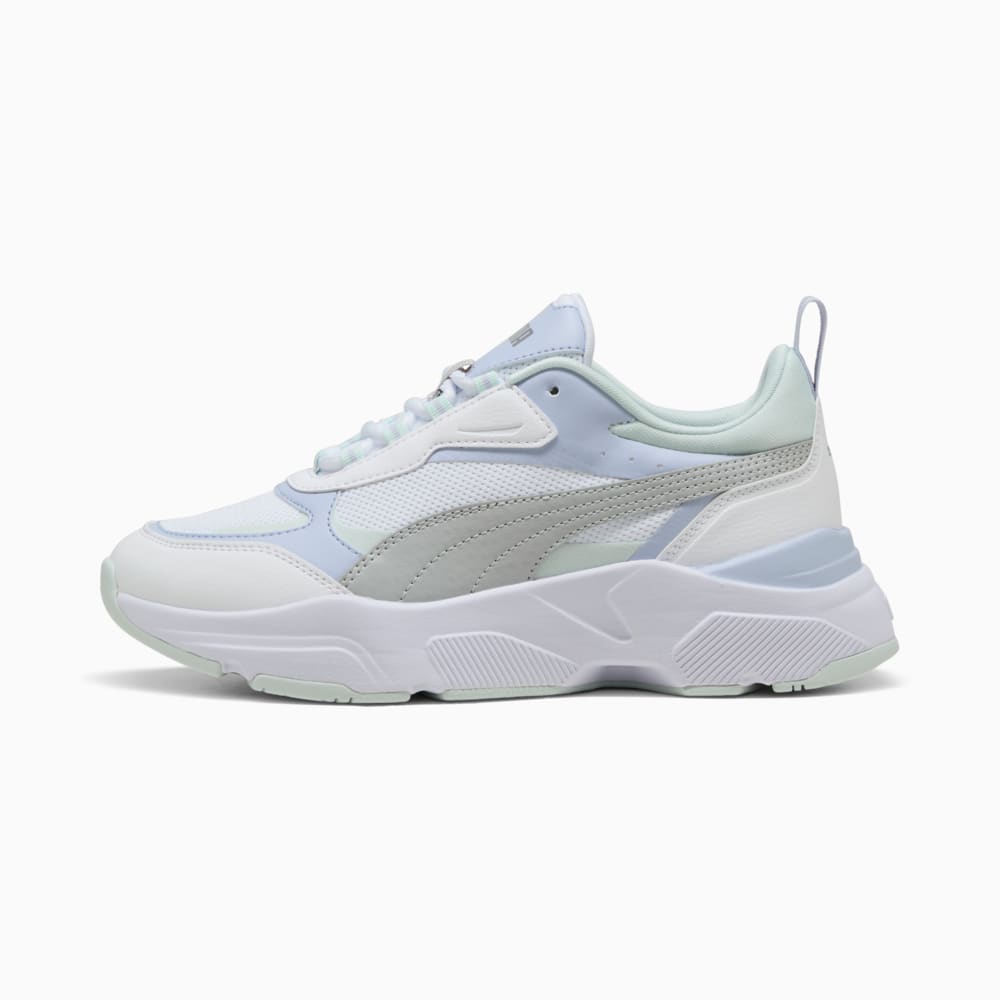 Изображение Puma Кроссовки Cassia Women's Trainers #1: PUMA White-Cool Light Gray-Cool Weather-Peaceful Blue