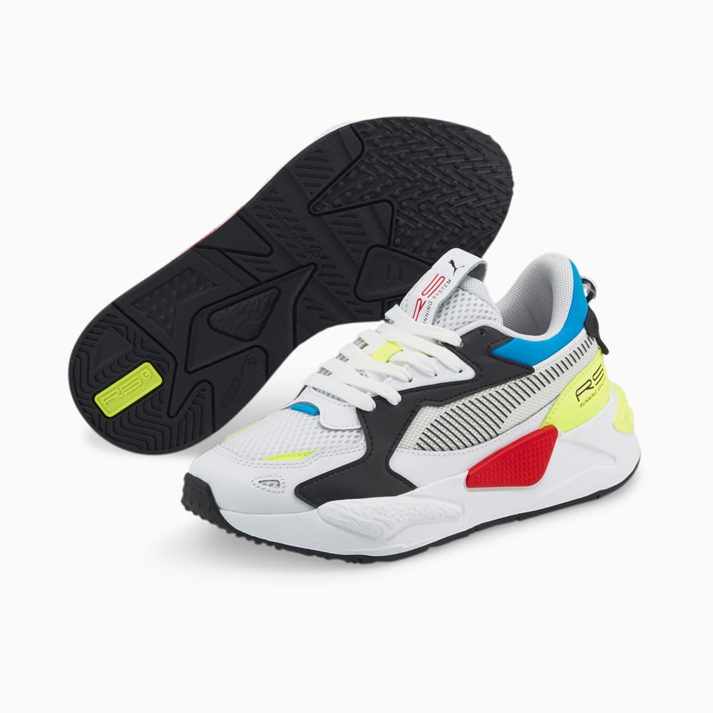 Зображення Puma Дитячі кросівки RS Core Youth Trainers #2: Puma White-Puma Black-Yellow Alert