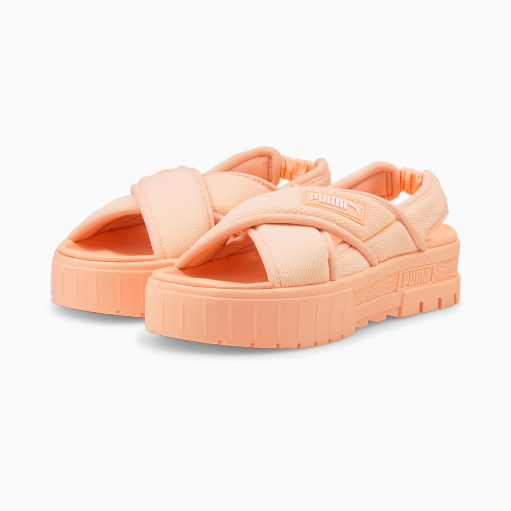 Mayze Women s Sandals 110 Orange Fizzy Melon Puma White Puma 384829 02
