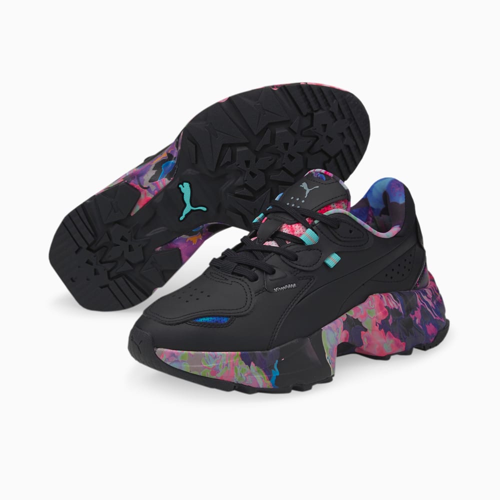 Изображение Puma Кроссовки Orkid Floral Sneakers Women #2: Puma Black-Elektro Aqua