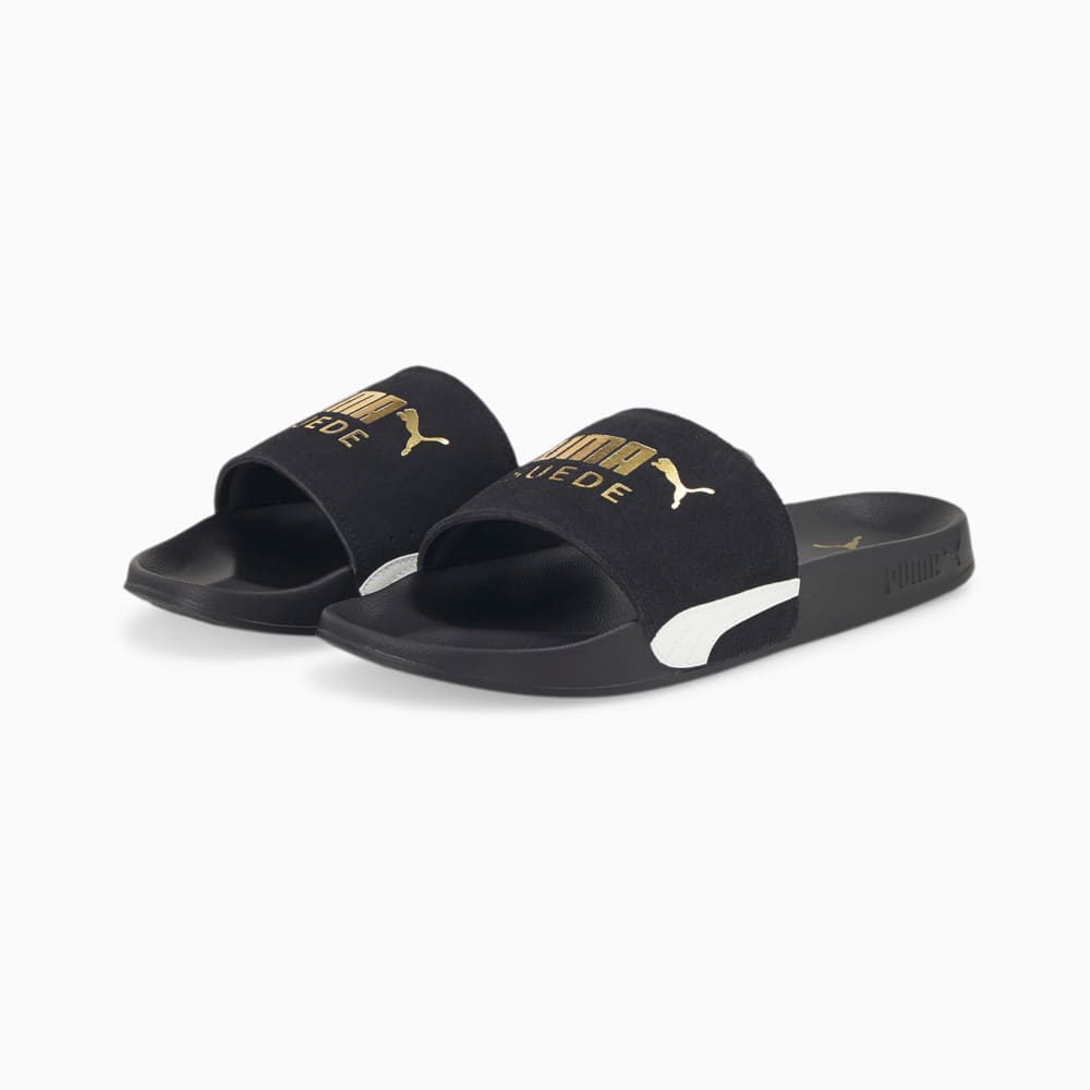 Зображення Puma Шльопанці Leadcat 2.0 Suede Classic Sandals #2: Puma Black-Puma Team Gold