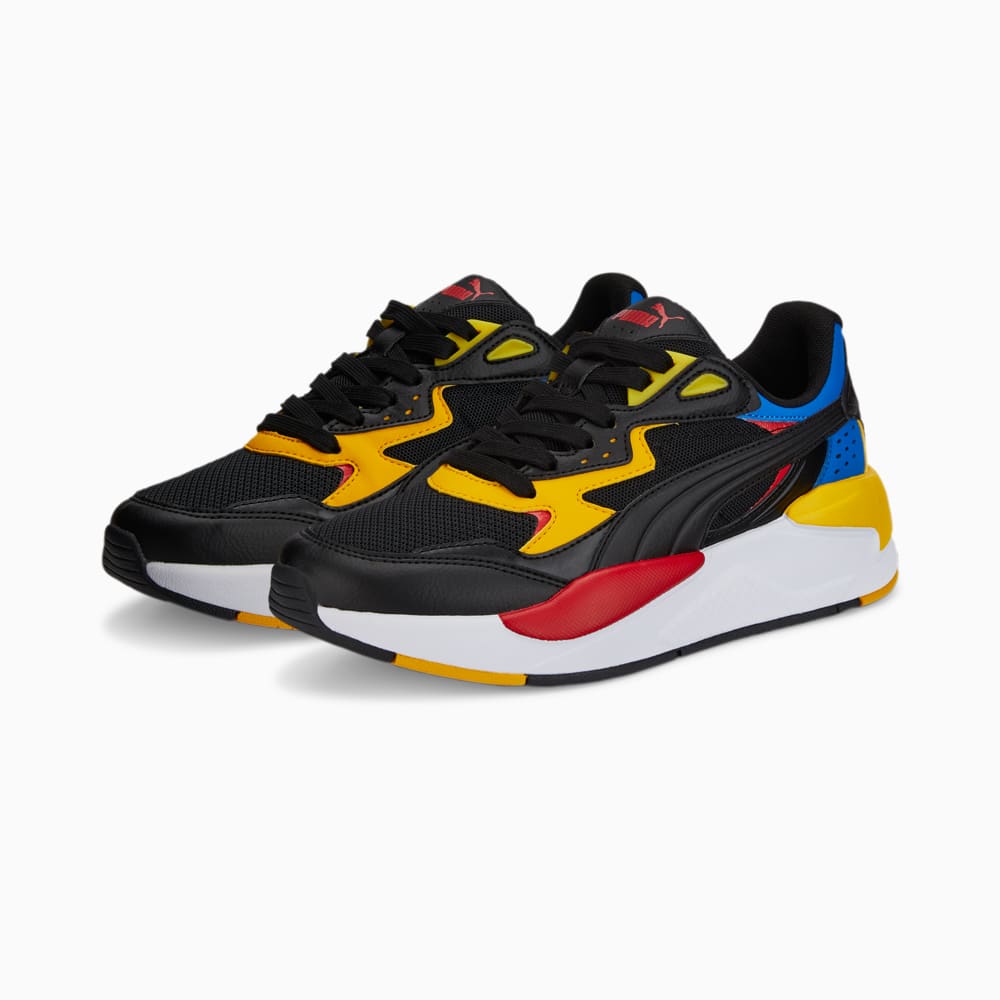 Зображення Puma Дитячі кросівки X-Ray Speed Youth #2: Puma Black-Spectra Yellow-Victoria Blue-High Risk Red