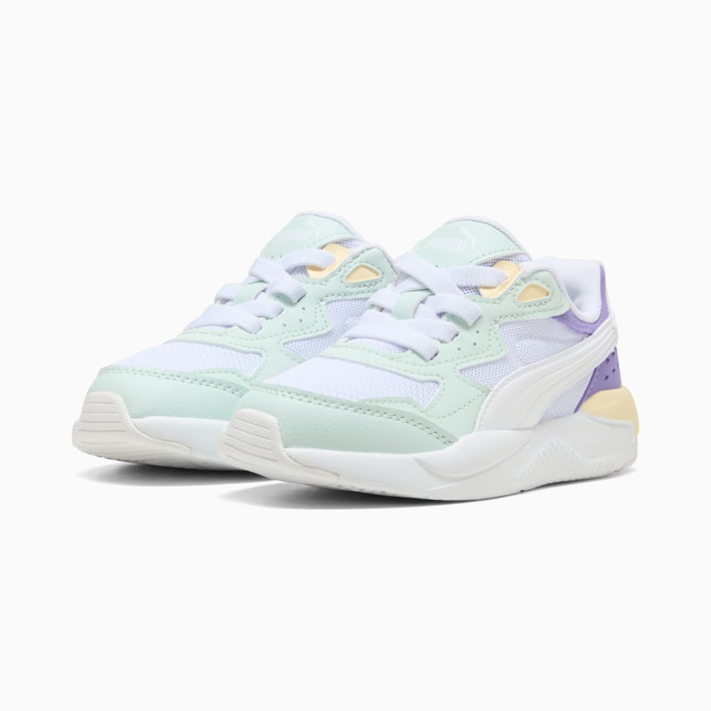 Зображення Puma Дитячі кросівки X-Ray Speed AC Kids’ Trainers #2: PUMA White-Peaceful Blue-Lavender Alert