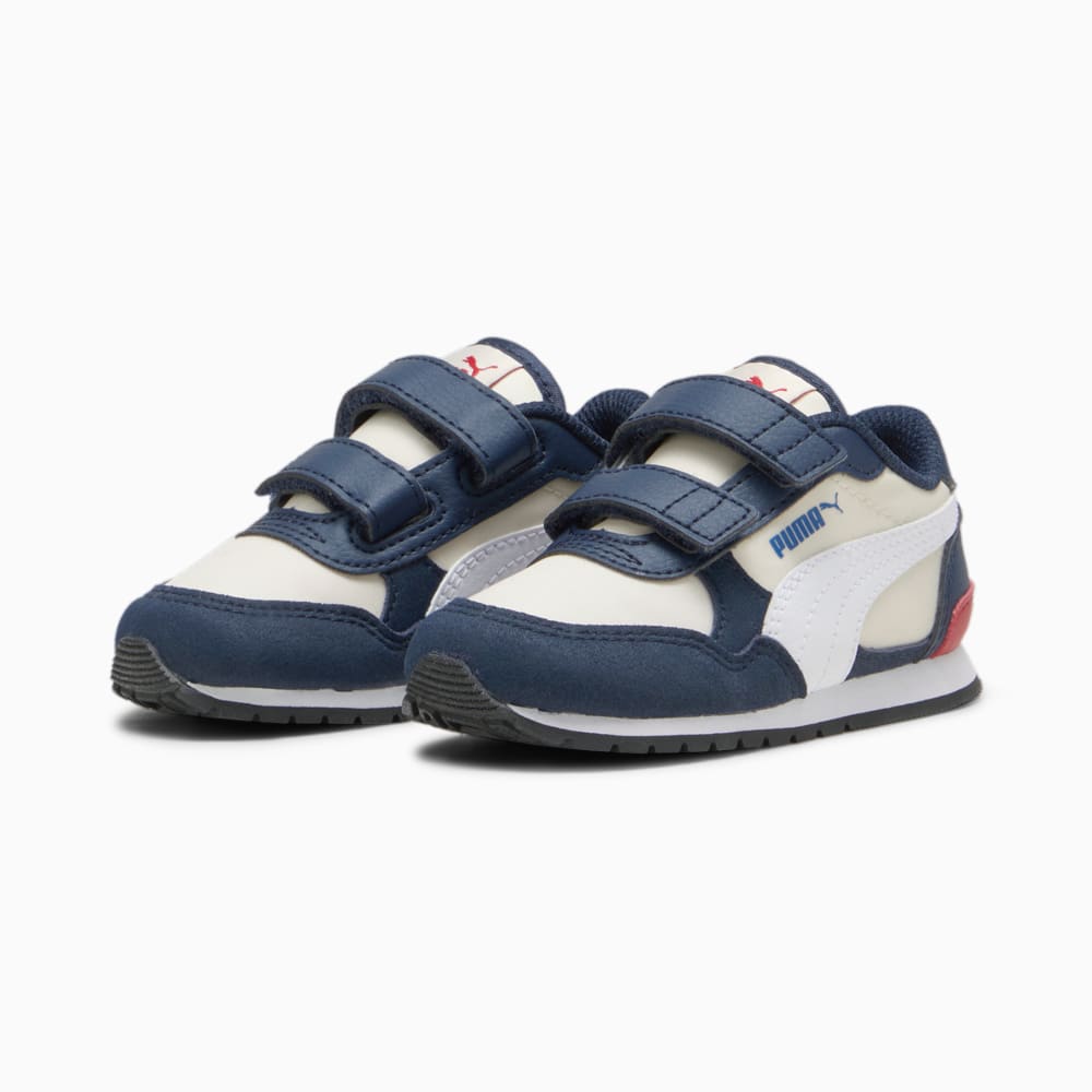 Изображение Puma Детские кроссовки ST Runner v3 NL AC Sneakers Babies #2: Sugared Almond-PUMA White-Club Navy-Club Red-Cobalt Glaze