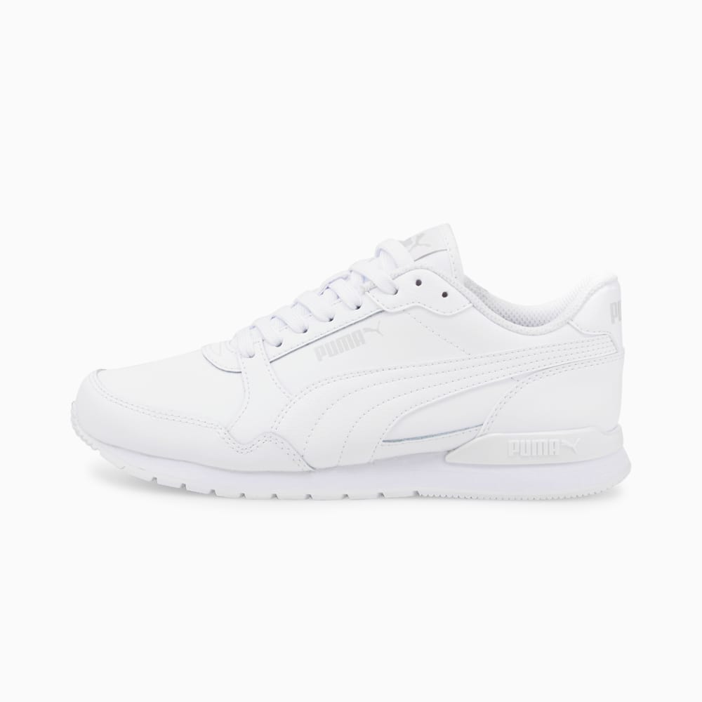 Зображення Puma Кросівки ST Runner v3 Leather Youth Trainers #1: Puma White-Puma White