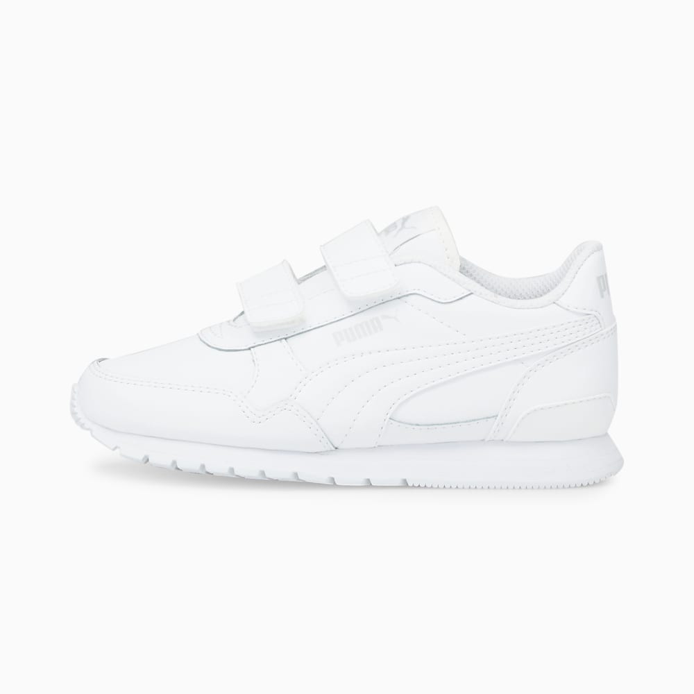 Зображення Puma Дитячі кросівки ST Runner v3 Leather Kids’ Trainers #1: Puma White-Puma White