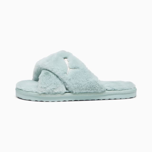 Puma sandals womens fur online