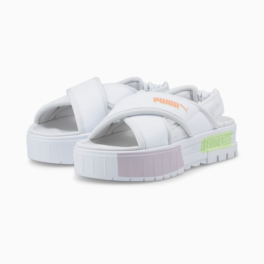 White puma sandals sales