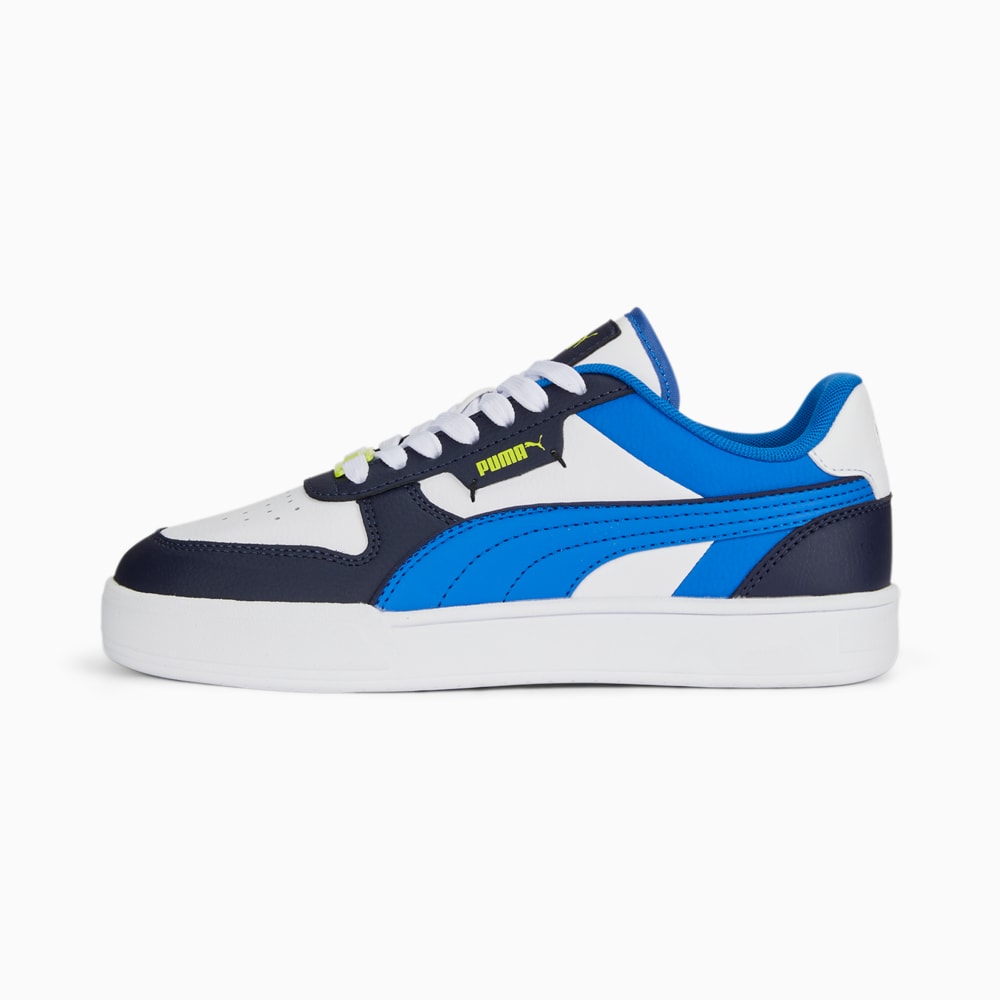 Зображення Puma Дитячі кеди Caven Dime Youth Trainers #1: PUMA White-Victoria Blue-PUMA Navy-Lime Smash