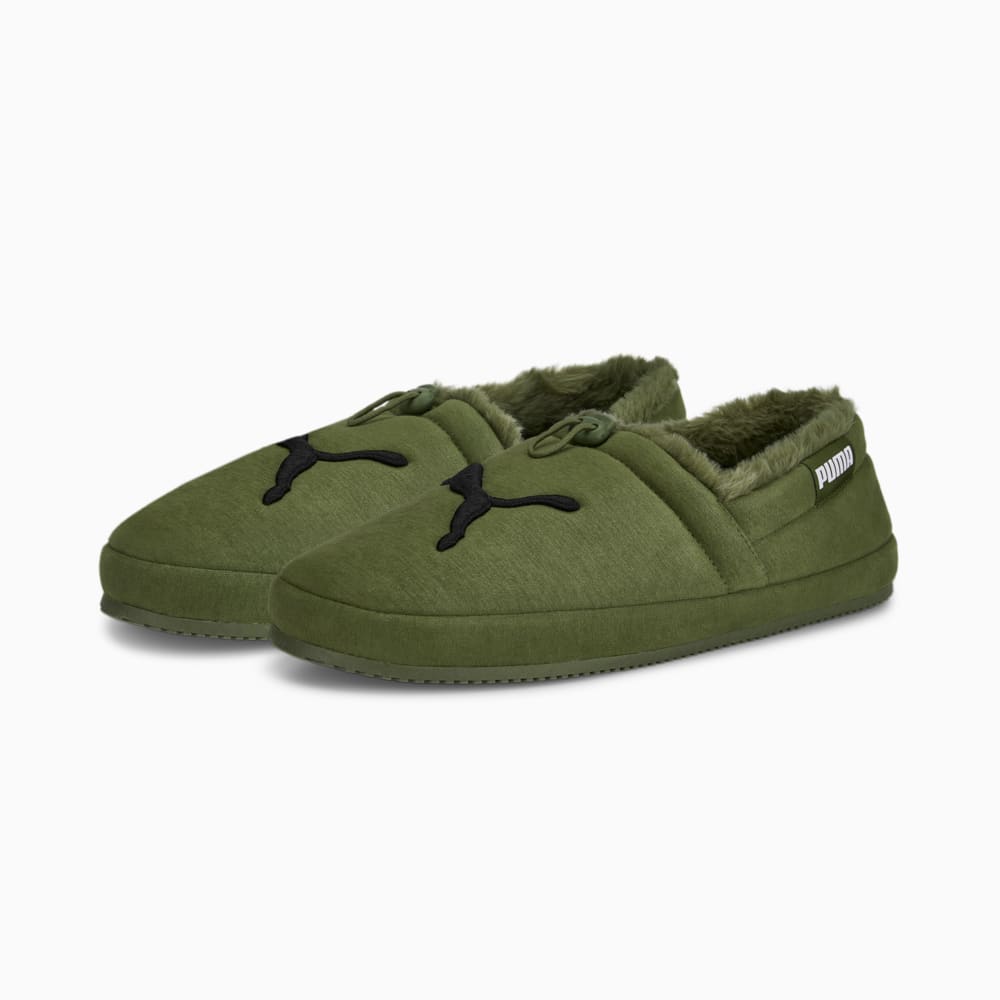 Tuff Mocc Cat Slippers 40 Green Burnt Olive Puma Black Puma 385125 04