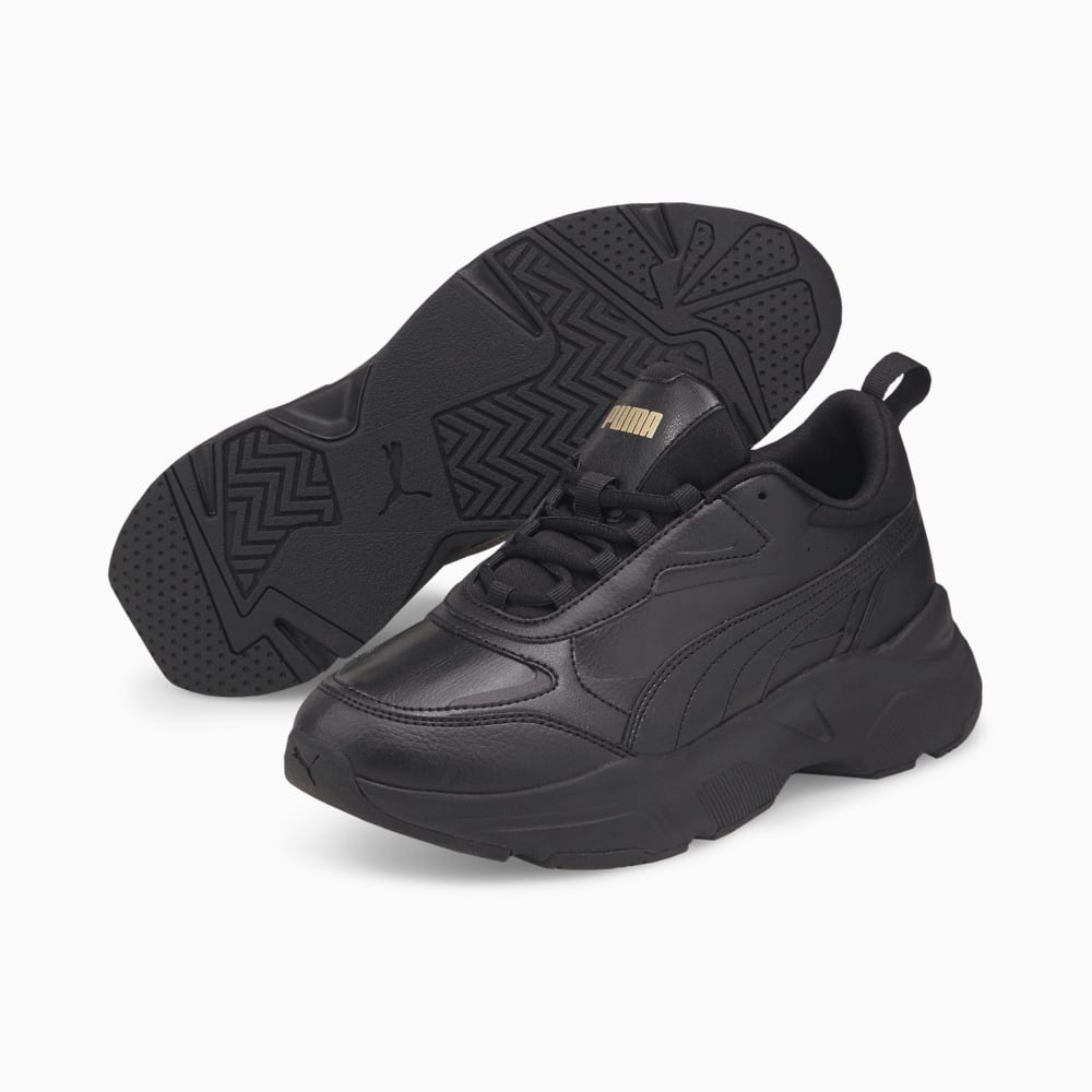 Зображення Puma Кросівки Cassia SL Women's Trainers #2: Puma Black-Puma Black-Puma Team Gold