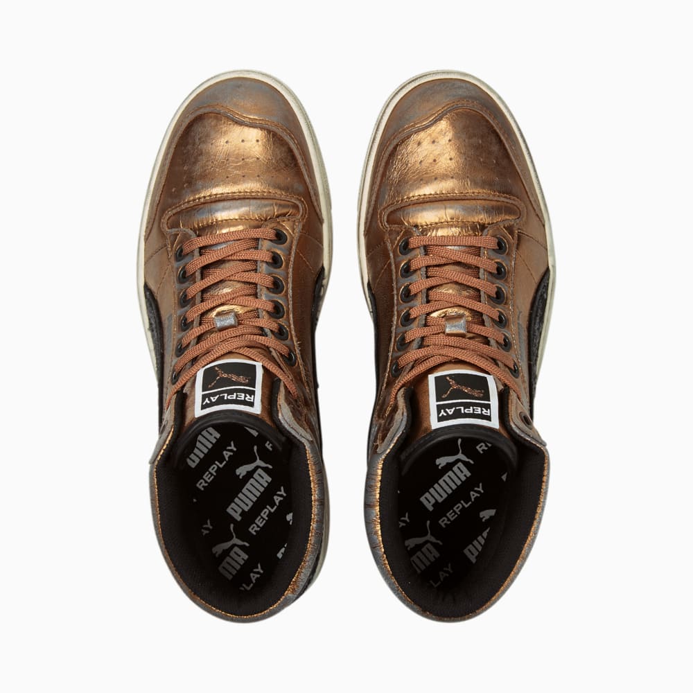 фото Кеды ralph sampson x replay mid metallic gold trainers puma