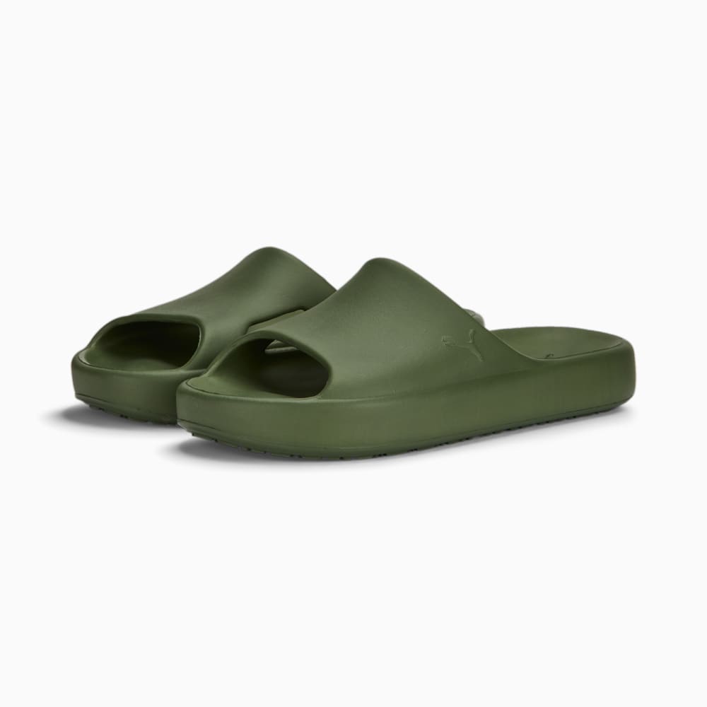 Green puma slides hot sale