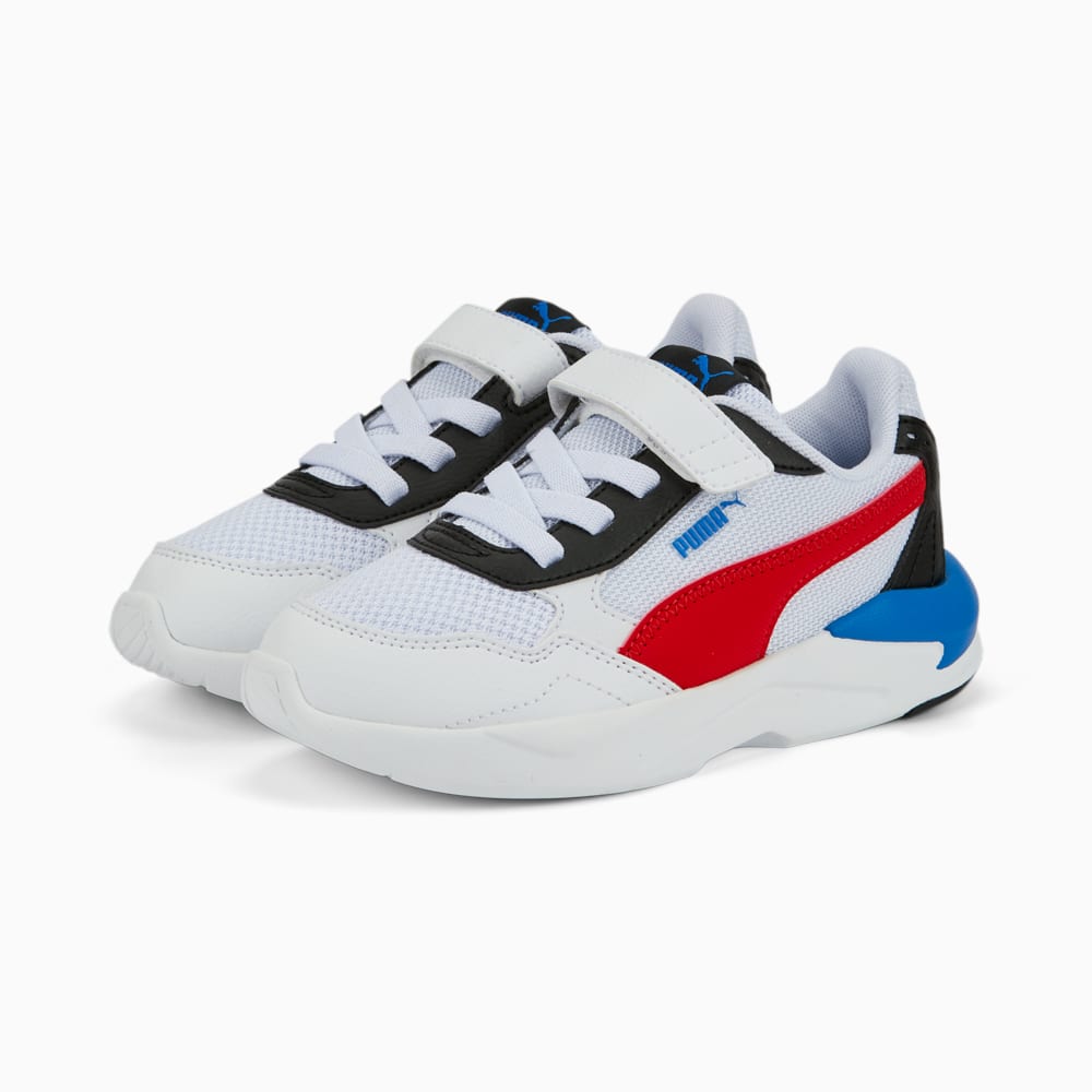 Изображение Puma Детские кроссовки X-Ray Speed Lite AC Kids' Trainers #2: Puma White-High Risk Red-Victoria Blue-Puma Black