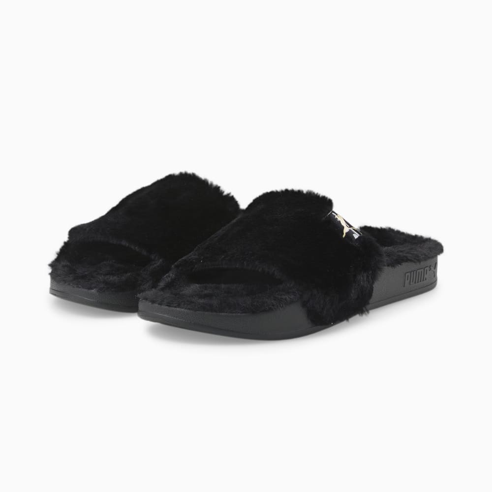 Зображення Puma Шльопанці Leadcat 2.0 YLM Fluff Women's Sandals #2: Puma Black-Puma Team Gold