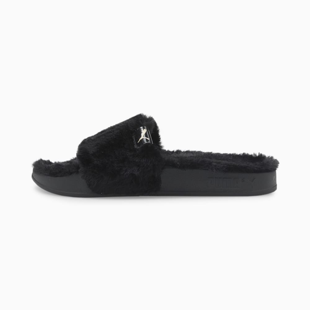 Зображення Puma Шльопанці Leadcat 2.0 YLM Fluff Women's Sandals #1: Puma Black-Puma Team Gold