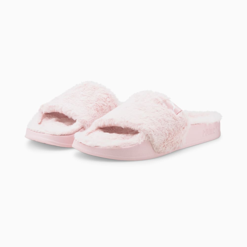 Puma fluffy slides zip up discount