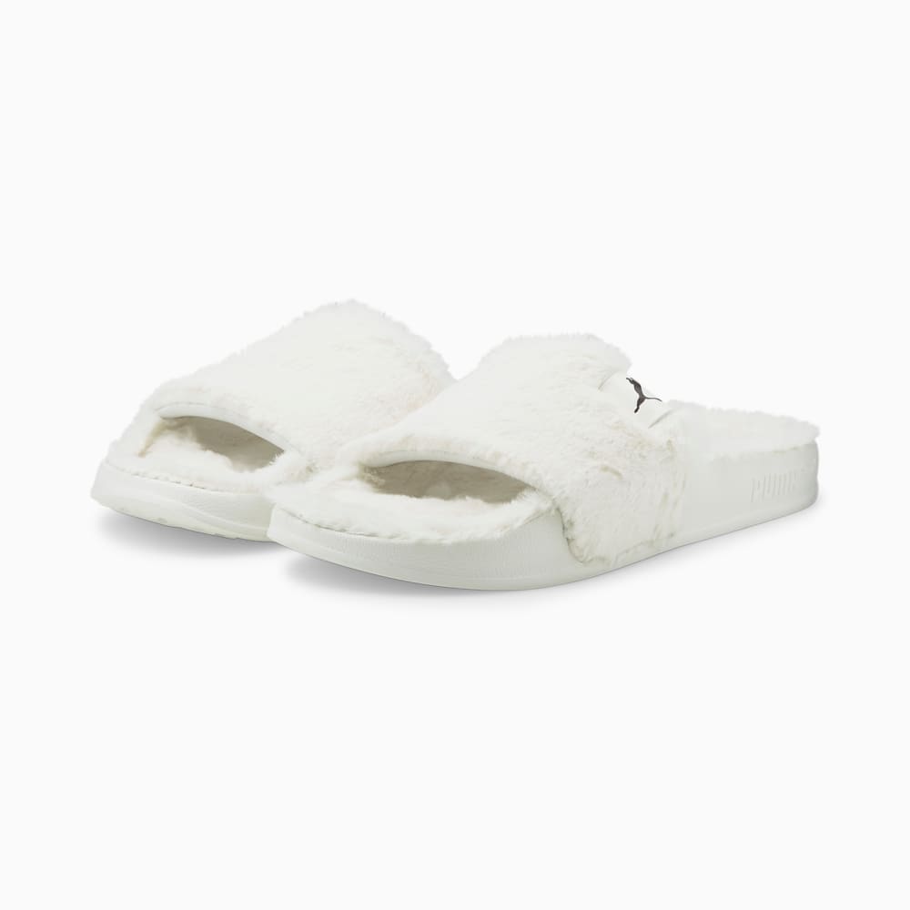 Изображение Puma Шлепанцы Leadcat 2.0 YLM Fluff Women's Sandals #2: Marshmallow-Puma Black