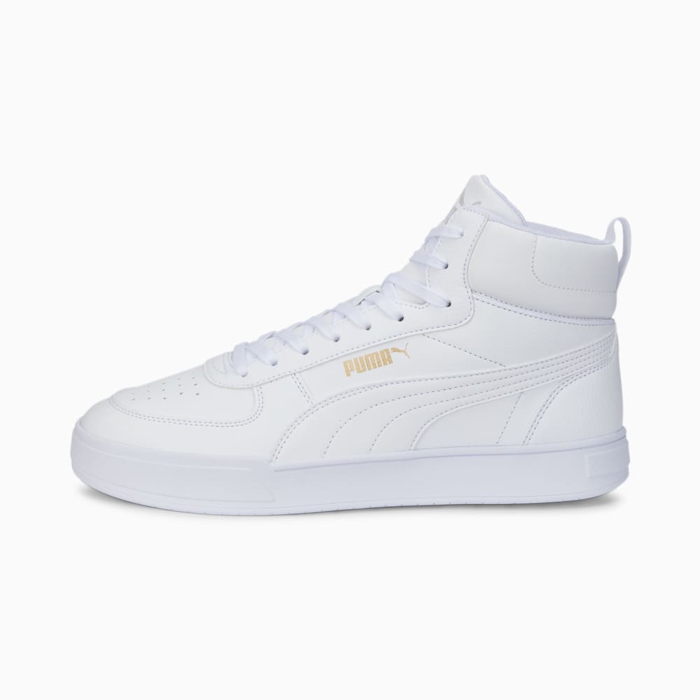 Зображення Puma Кросівки Caven Mid Boot Sneakers #1: Puma White-Puma White-Puma Team Gold-Gray Violet