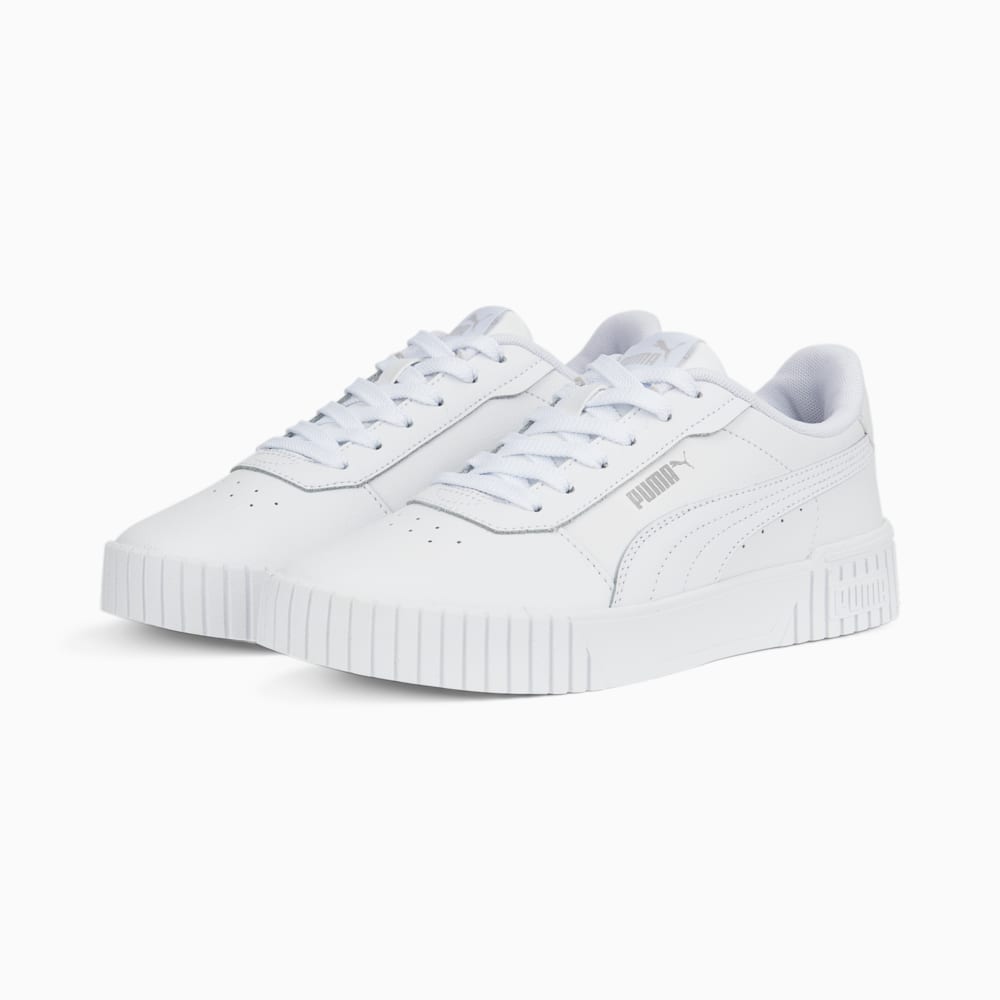 Изображение Puma Кеды Carina 2.0 Sneakers Women #2: Puma White-Puma White-Puma Silver