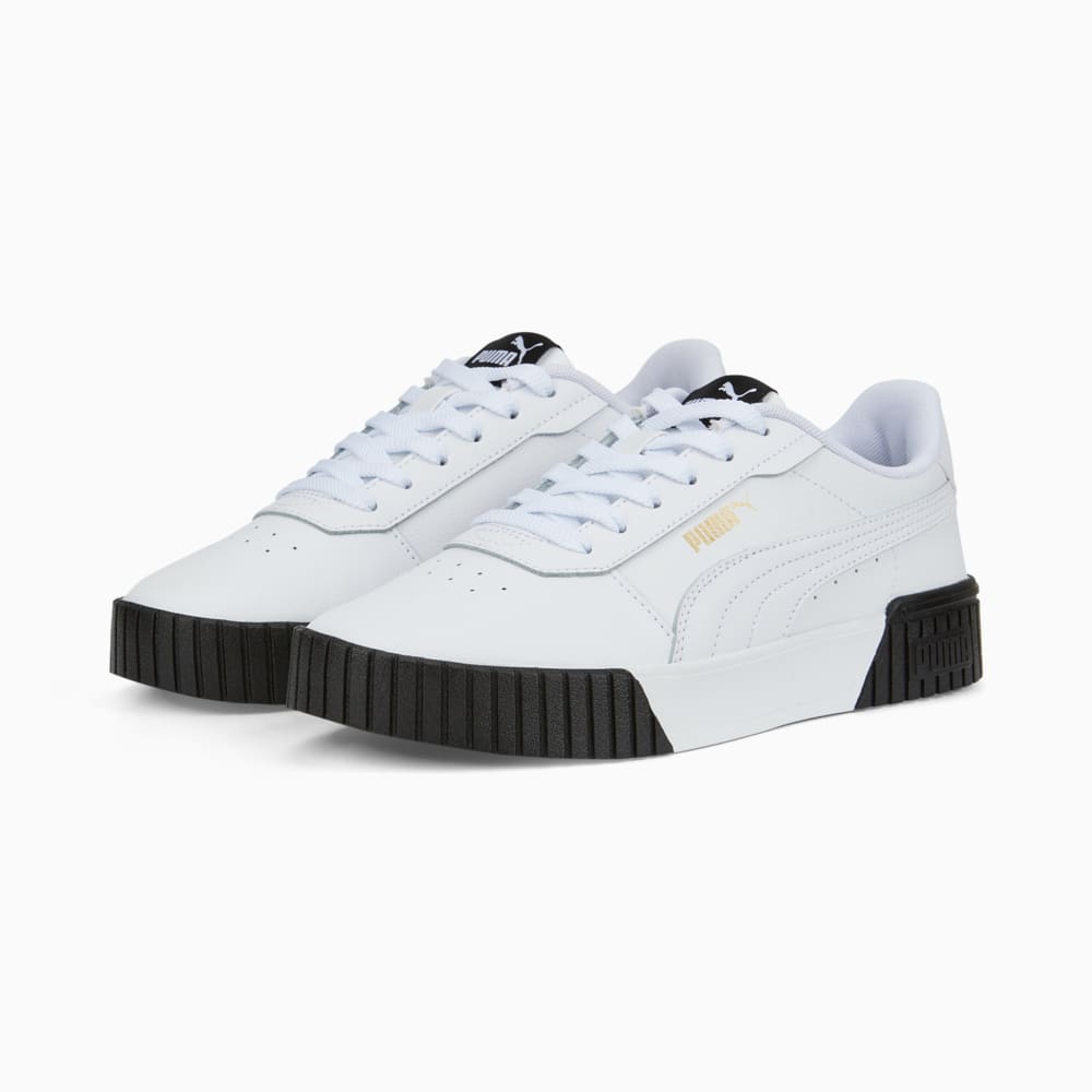 Зображення Puma Кеди Carina 2.0 Sneakers Women #2: Puma White-Puma White-Puma Team Gold-Puma Black