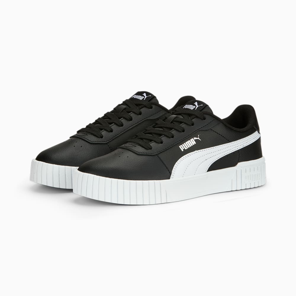 Изображение Puma Кеды Carina 2.0 Sneakers Women #2: Puma Black-Puma White-Puma Silver