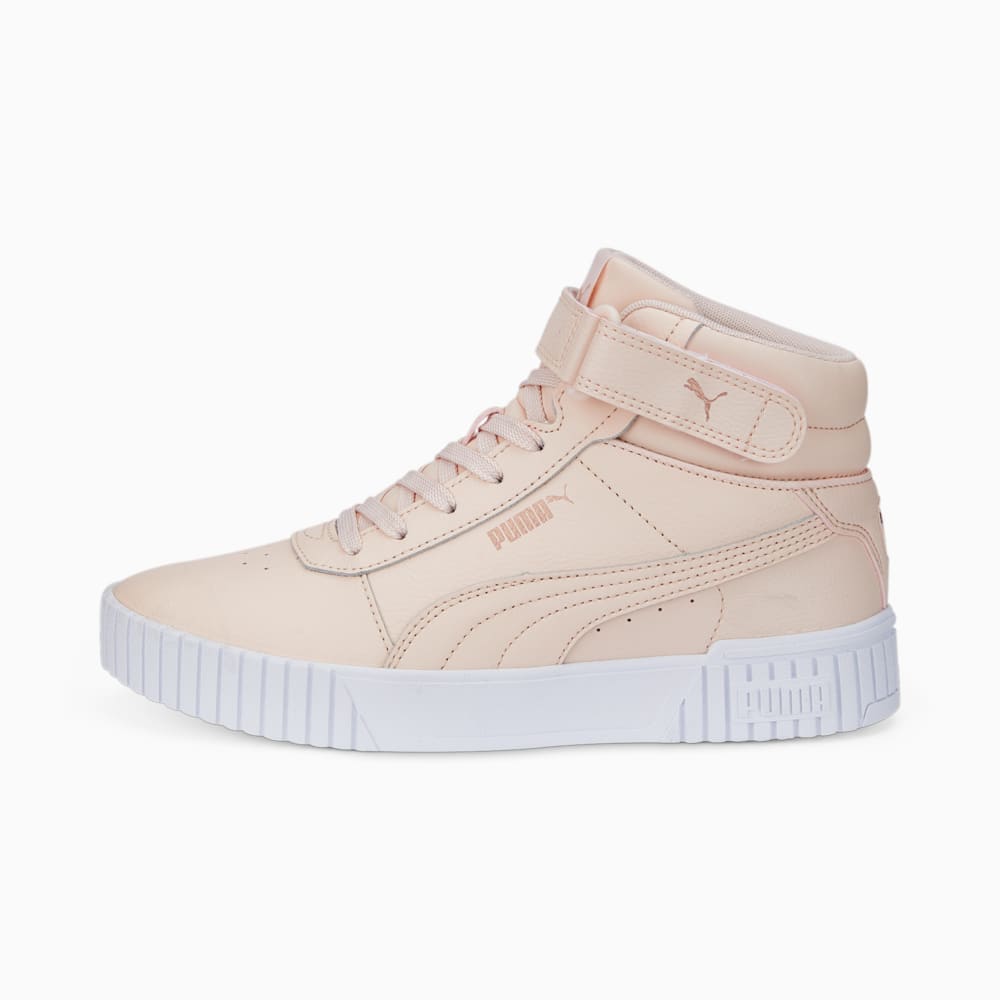 Изображение Puma Кроссовки Carina 2.0 Mid Sneakers Women #1: Island Pink-Island Pink-Rose Gold-Puma White